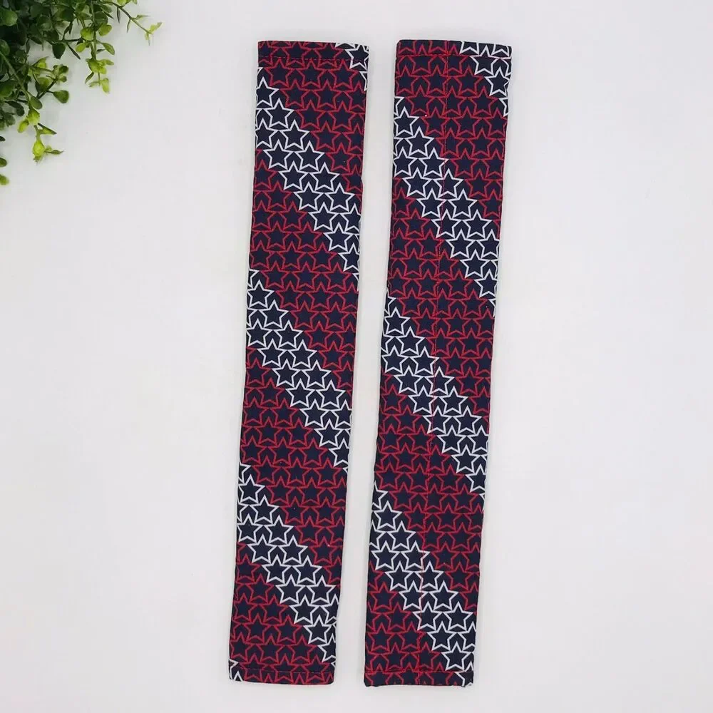 Set of 2 Refrigerator Handle Covers, Reversible, Patriotic Stars 14x5